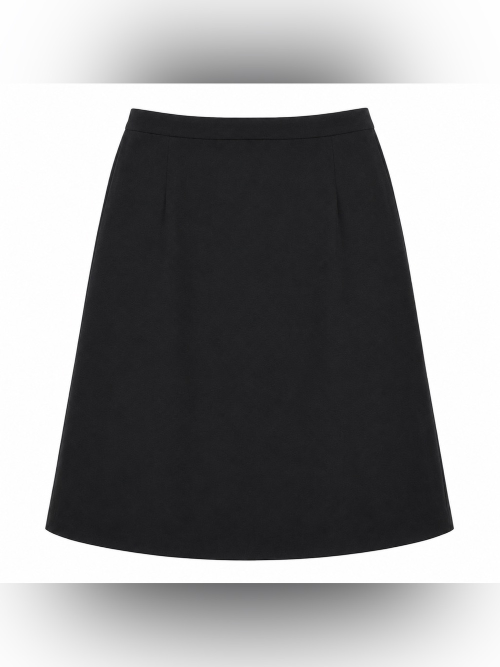 Elegant Black A-Line Skirt — Refined Everyday Wear